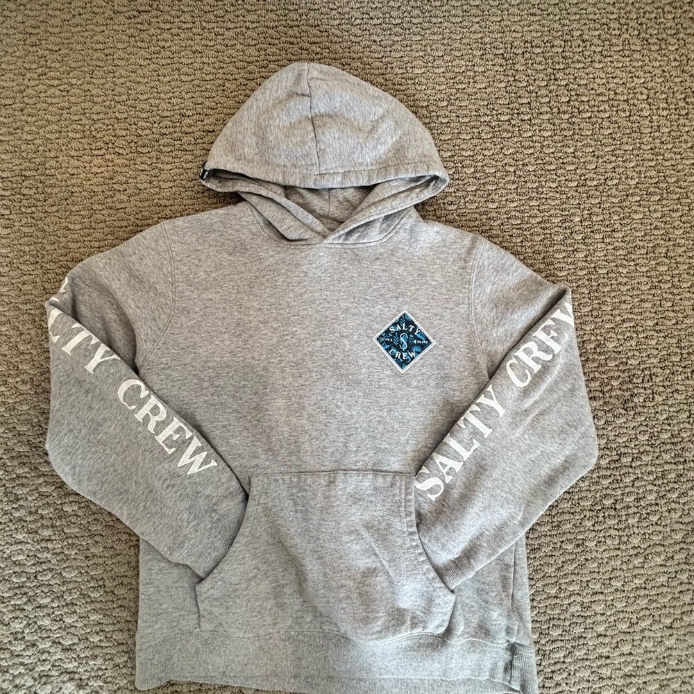 Salty Crew Heather Gray Pullover Hoodie